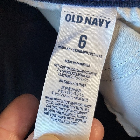 Old Navy blue corduroy rockstar pants size 6 - Picture 6 of 7
